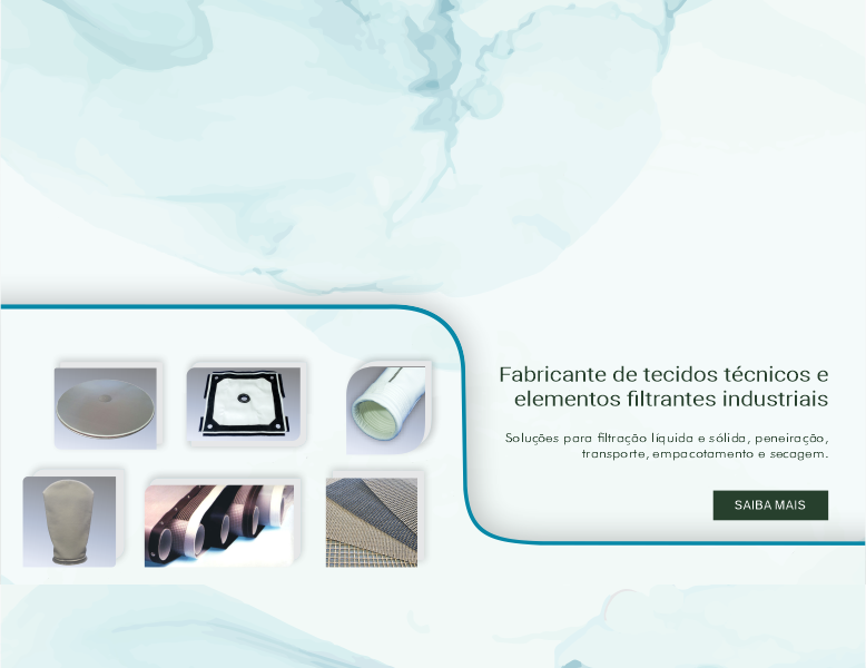 banner sobre fábrica de elementos filtrantes